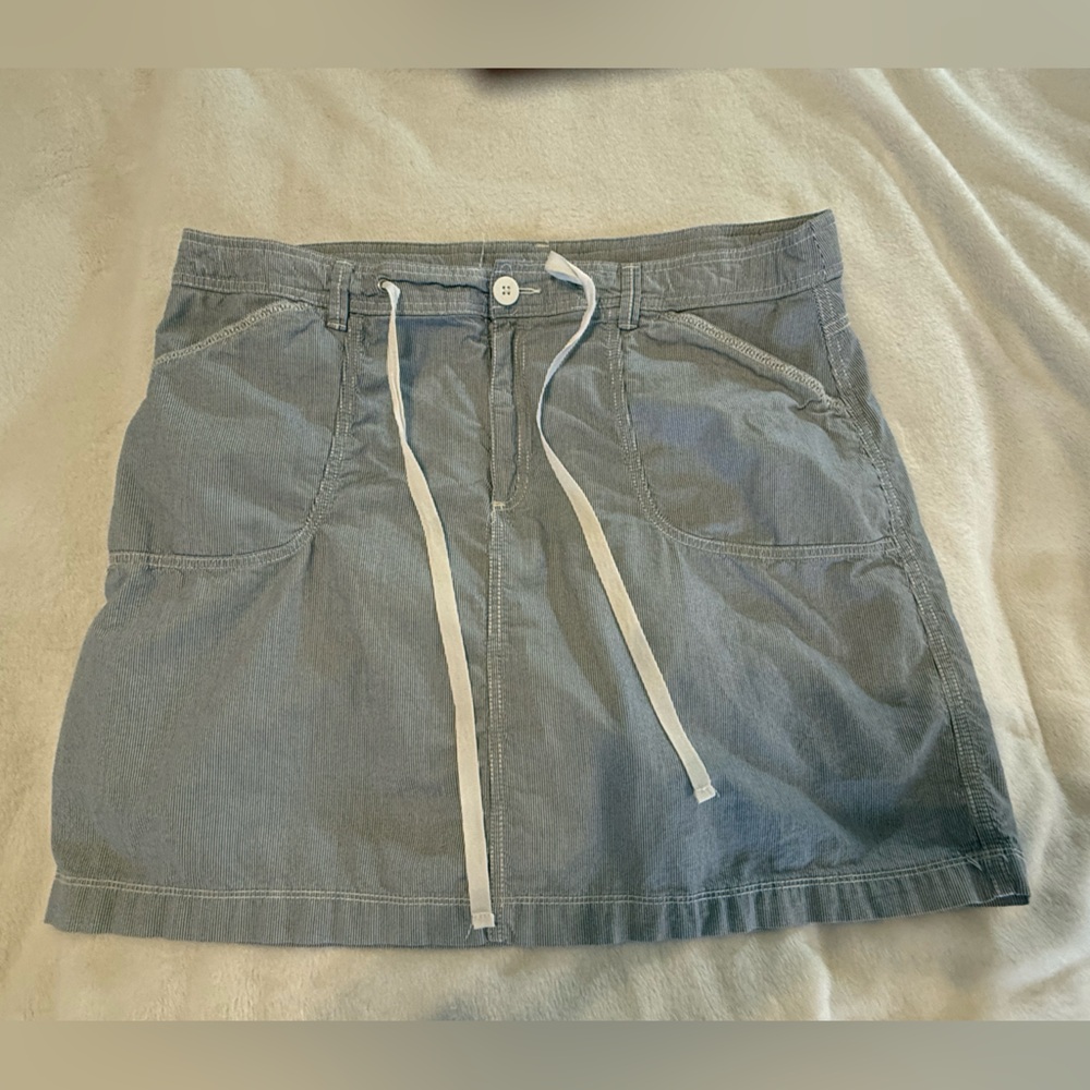 White Stag Blue & White Striped Skort